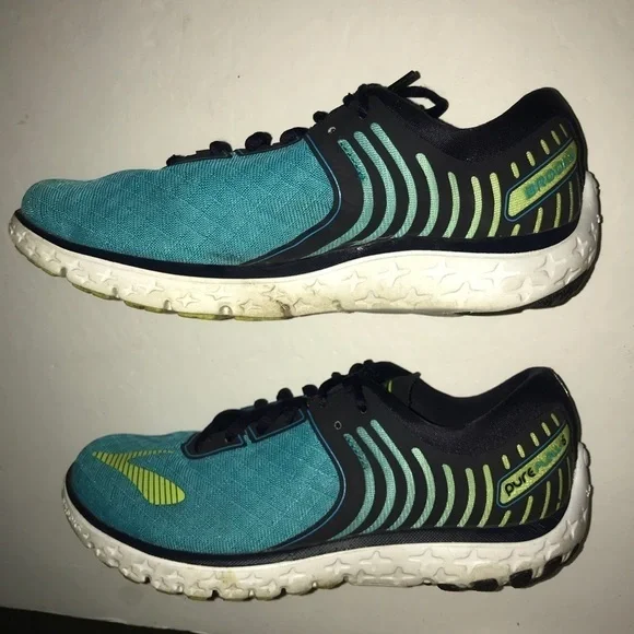 Brooks Pure Flow 6 Blue Tennis Sneakers Shoes 6.5 - Picture 4 of 8
